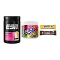 Home-Gym-Starter: ESN Designer + AK47 Labs + 5× M&M Protein Bar – alle enthaltenen Artikel