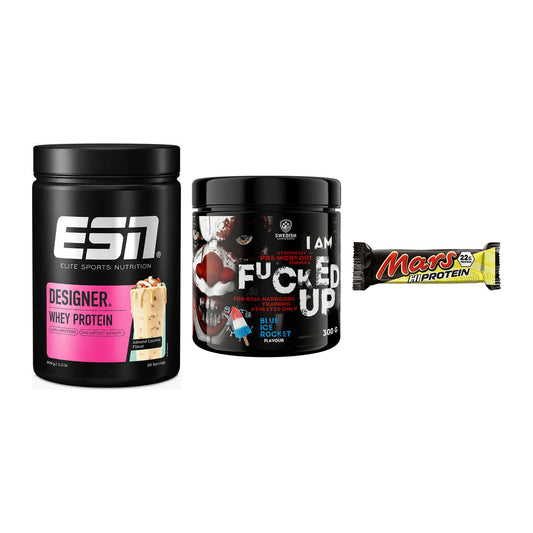 Home-Gym-Starter: ESN Designer + Swedish Supplem + 5× Mars High – alle enthaltenen Artikel
