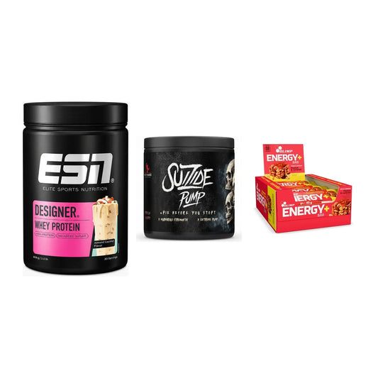 Home-Gym-Starter: ESN Designer + #GYMJUICE + 5× Olimp Energy – alle enthaltenen Artikel