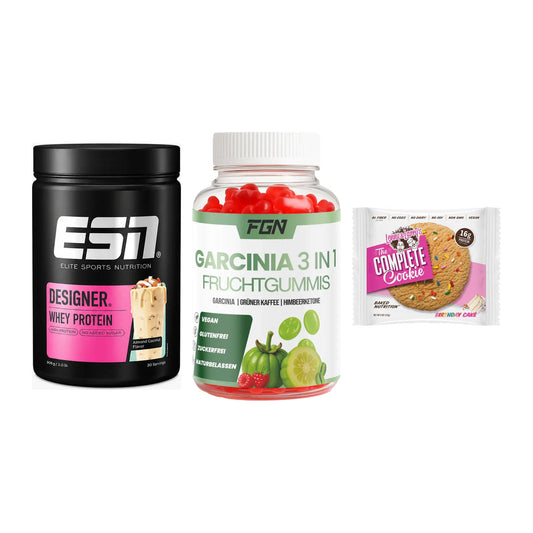Home-Gym-Starter: ESN Designer + FGN Garcinia 60 + 5× Lenny & Larry – alle enthaltenen Artikel