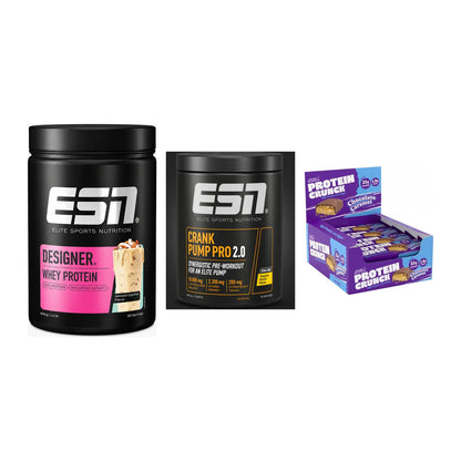 Home-Gym-Starter: ESN Designer + ESN Crank Pump + 5× Applied Protein – alle enthaltenen Artikel