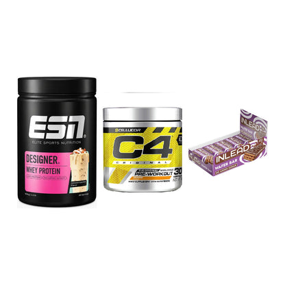 Home-Gym-Starter: ESN Designer + Cellucor C4 + 5× INLEAD Wafer – alle enthaltenen Artikel
