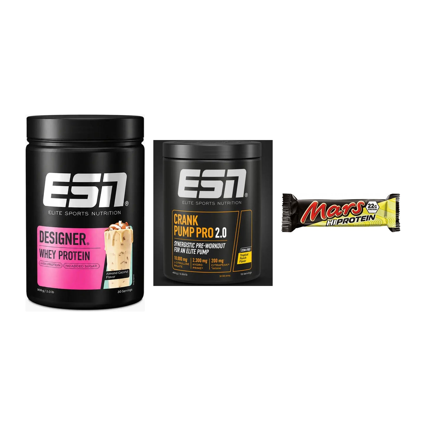 Home-Gym-Starter: ESN Designer + ESN Crank Pump + 5× Mars High – alle enthaltenen Artikel
