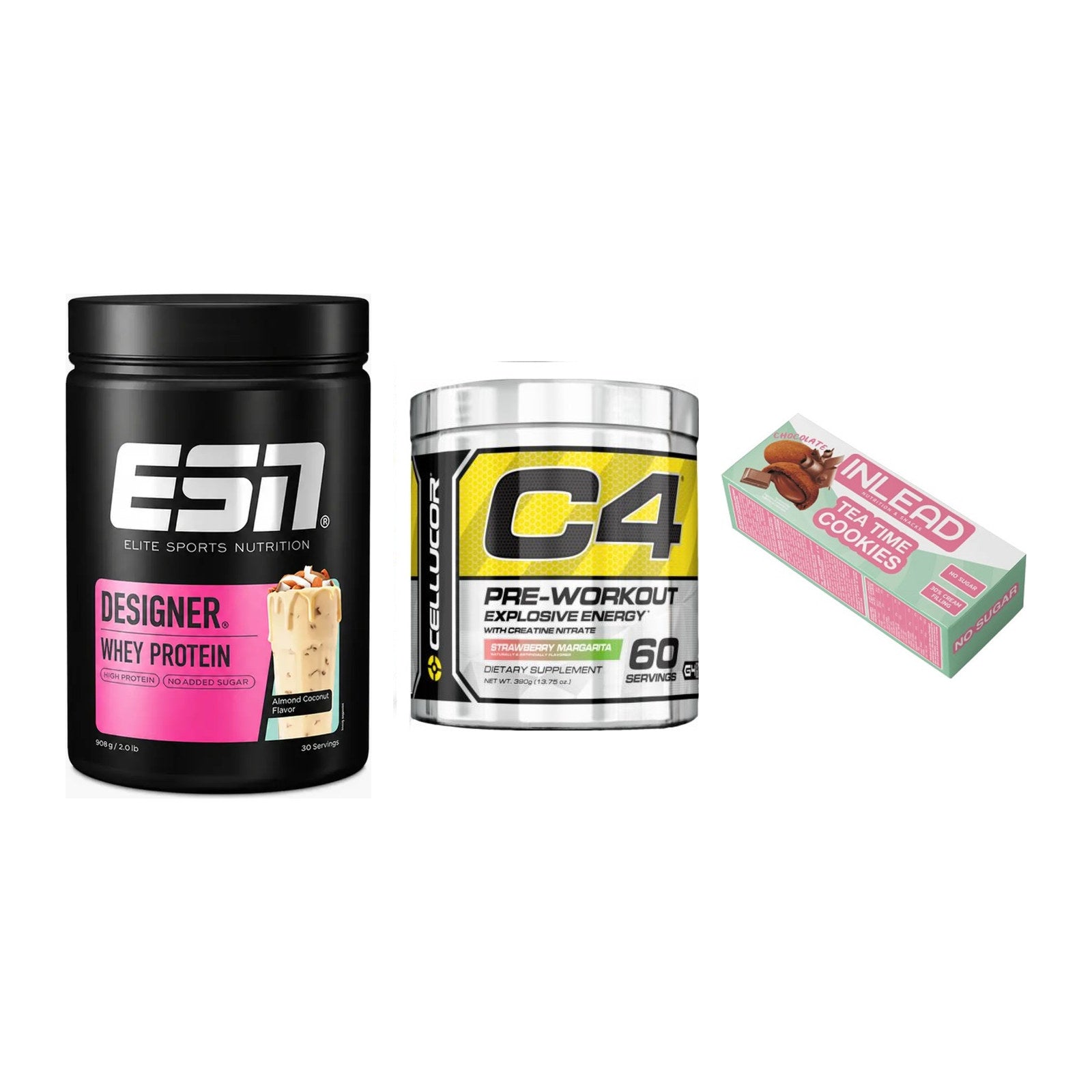 Home-Gym-Starter: ESN Designer + Cellucor C4 + 5× INLEAD Tea Time – alle enthaltenen Artikel