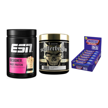 Home-Gym-Starter: ESN Designer + Kevin Levrone + 5× Snickers LOW – alle enthaltenen Artikel