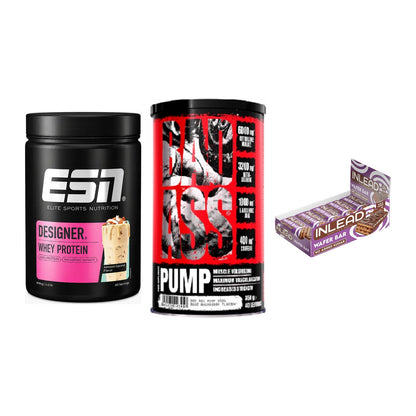 Home-Gym-Starter: ESN Designer + BAD ASS Pump + 5× INLEAD Wafer – alle enthaltenen Artikel