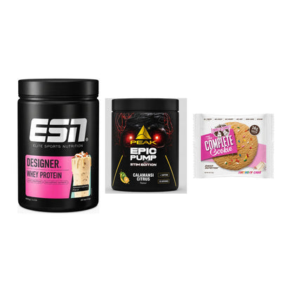 Home-Gym-Starter: ESN Designer + Peak Epic Pump + 5× Lenny & Larry – alle enthaltenen Artikel