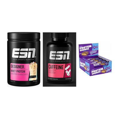 Home-Gym-Starter: ESN Designer + ESN Caffeine + 5× Applied Protein – alle enthaltenen Artikel