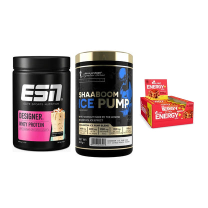 Home-Gym-Starter: ESN Designer + Kevin Levrone + 5× Olimp Energy – alle enthaltenen Artikel
