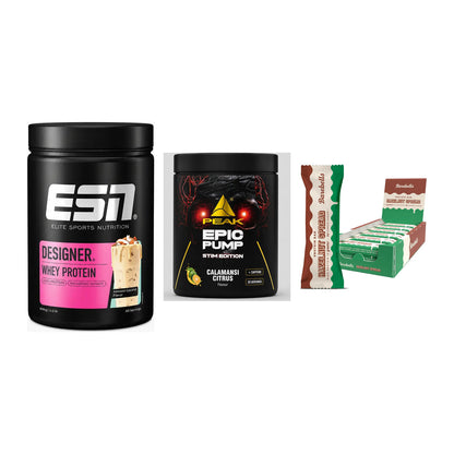 Home-Gym-Starter: ESN Designer + Peak Epic Pump + 5× Barebells – alle enthaltenen Artikel