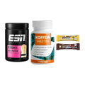 Home-Gym-Starter: ESN Designer + ProFuel Koffein + 5× M&M Protein Bar – alle enthaltenen Artikel