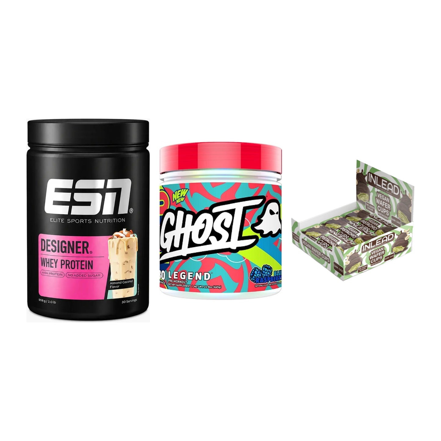 Home-Gym-Starter: ESN Designer + Ghost Legend V4 + 5× INLEAD Wafer – alle enthaltenen Artikel