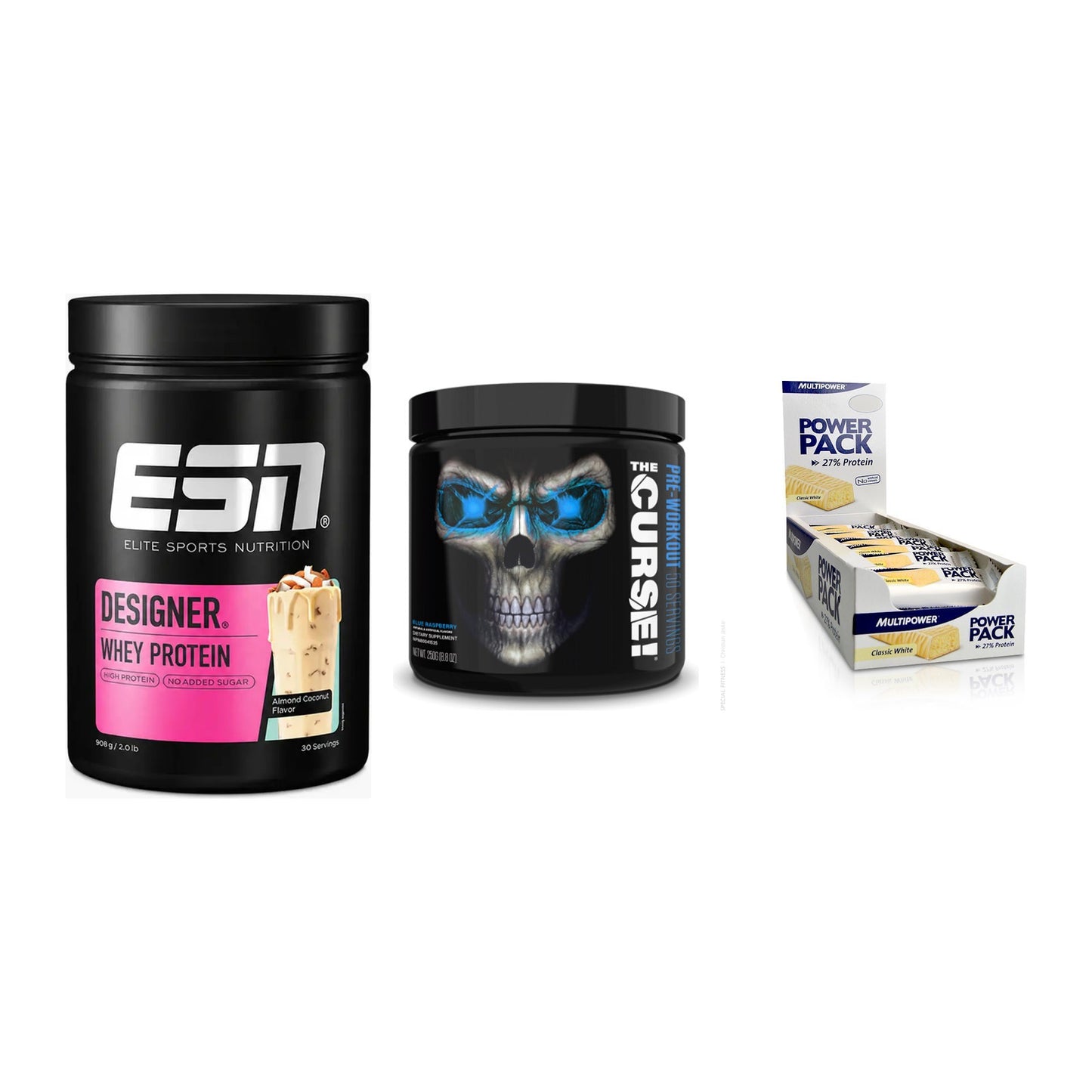 Home-Gym-Starter: ESN Designer + JNX Sports + 5× Multipower – alle enthaltenen Artikel