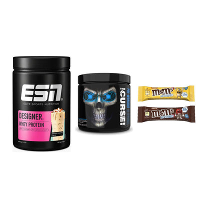 Home-Gym-Starter: ESN Designer + JNX Sports + 5× M&M Protein Bar – alle enthaltenen Artikel