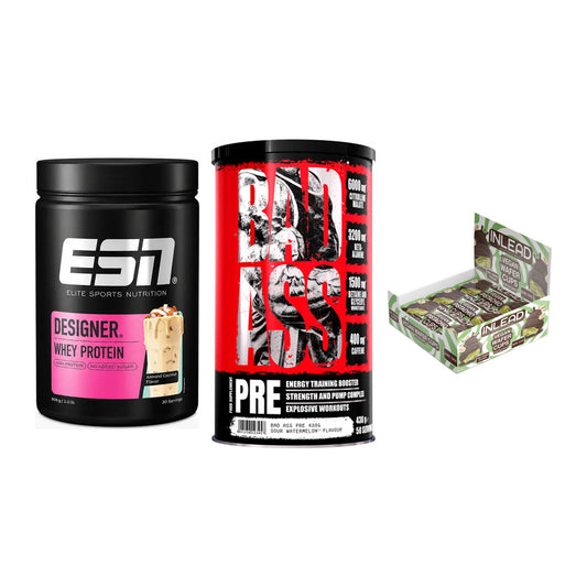 Home-Gym-Starter: ESN Designer + BAD ASS Pre + 5× INLEAD Wafer – alle enthaltenen Artikel
