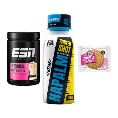 Home-Gym-Starter: ESN Designer + FA Nutrition + 5× Lenny & Larry – alle enthaltenen Artikel