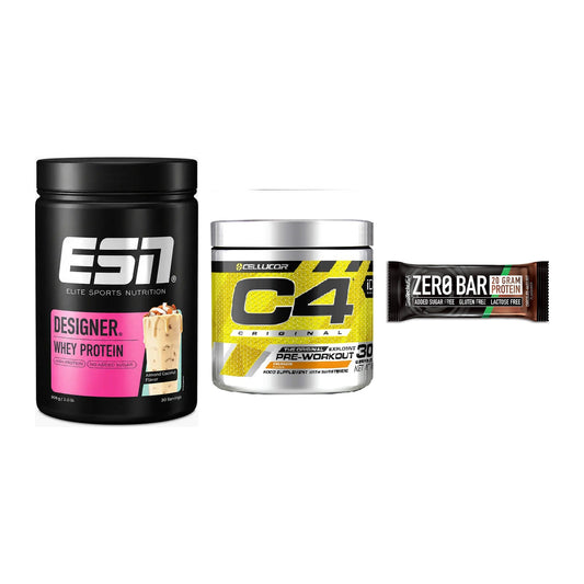 Home-Gym-Starter: ESN Designer + Cellucor C4 + 5× BioTech Zero – alle enthaltenen Artikel