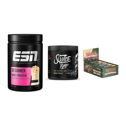 Home-Gym-Starter: ESN Designer + #GYMJUICE + 5× ProFuel Nexus – alle enthaltenen Artikel