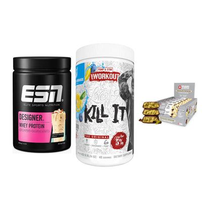 Home-Gym-Starter: ESN Designer + Rich Piana 5% + 5× MaxiNutrition – alle enthaltenen Artikel