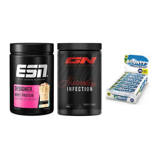 Home-Gym-Starter: ESN Designer + GN Narcotica + 5× Bounty High – alle enthaltenen Artikel