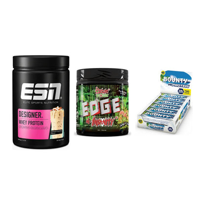 Home-Gym-Starter: ESN Designer + Psycho Pharma + 5× Bounty High – alle enthaltenen Artikel