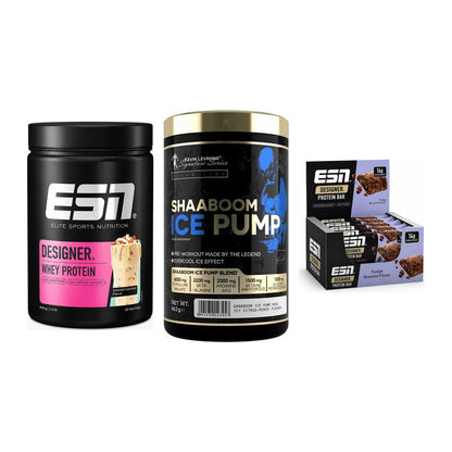 Home-Gym-Starter: ESN Designer Whey + Kevin Levrone + 1 weitere – alle enthaltenen Artikel