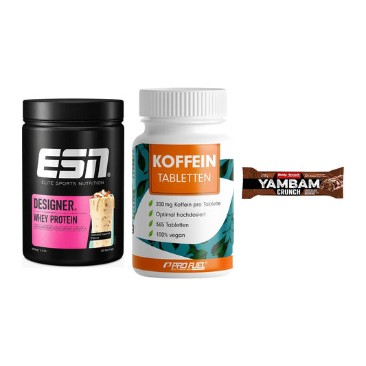 Home-Gym-Starter: ESN Designer + ProFuel Koffein + 5× Body Attack – alle enthaltenen Artikel