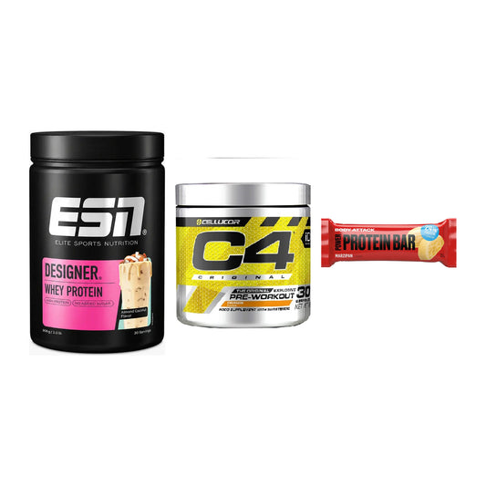 Home-Gym-Starter: ESN Designer + Cellucor C4 + 5× Body Attack – alle enthaltenen Artikel