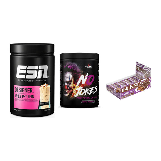 Home-Gym-Starter: ESN Designer + Peak No Jokes + 5× INLEAD Wafer – alle enthaltenen Artikel