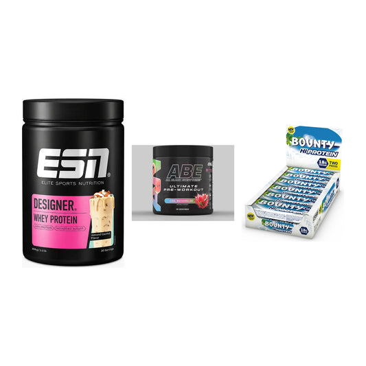 Home-Gym-Starter: ESN Designer + Applied Nutriti + 5× Bounty High – alle enthaltenen Artikel