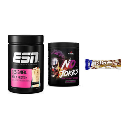 Home-Gym-Starter: ESN Designer + Peak No Jokes + 5× USN TRUST – alle enthaltenen Artikel