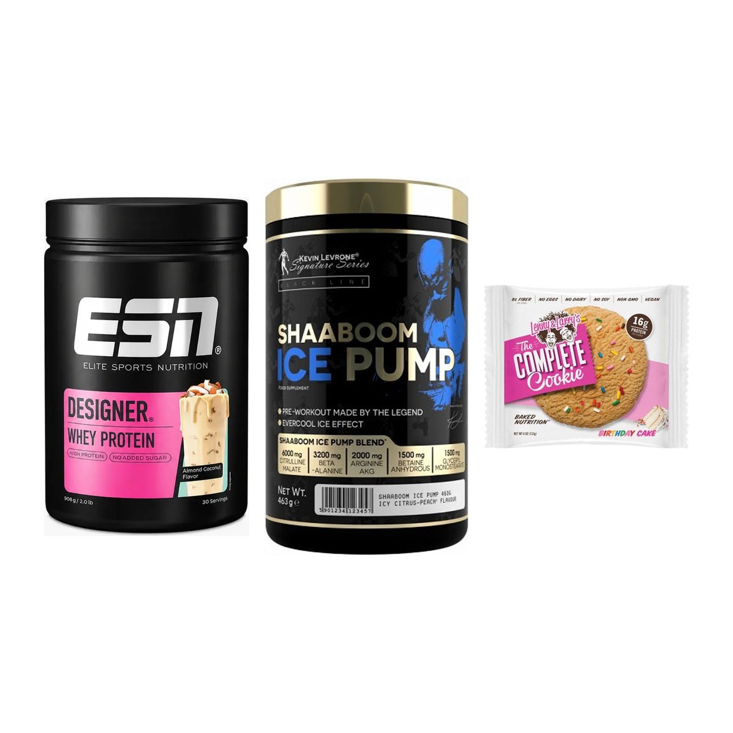 Home-Gym-Starter: ESN Designer + Kevin Levrone + 5× Lenny & Larry – alle enthaltenen Artikel