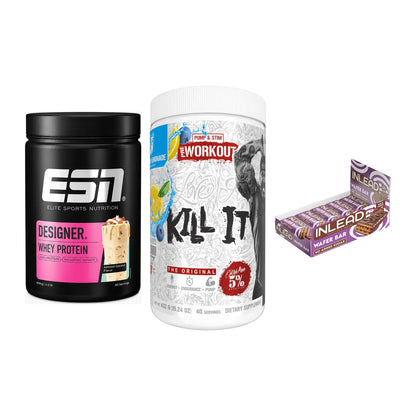 Home-Gym-Starter: ESN Designer + Rich Piana 5% + 5× INLEAD Wafer – alle enthaltenen Artikel