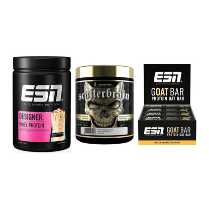Home-Gym-Starter: ESN Designer + Kevin Levrone + 5× ESN Goat Bar – alle enthaltenen Artikel
