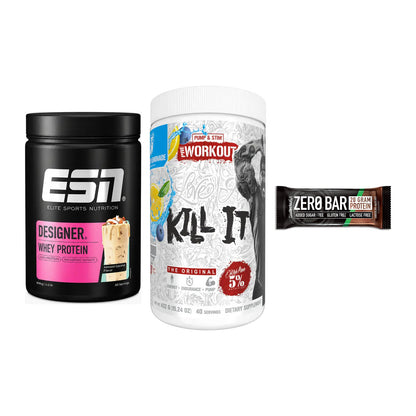 Home-Gym-Starter: ESN Designer + Rich Piana 5% + 5× BioTech Zero – alle enthaltenen Artikel