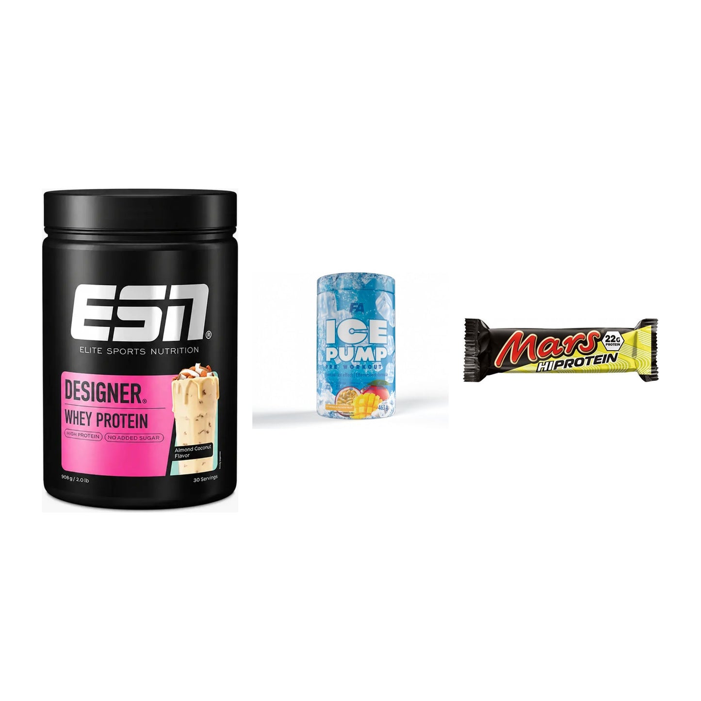 Home-Gym-Starter: ESN Designer + FA Nutrition + 5× Mars High – alle enthaltenen Artikel