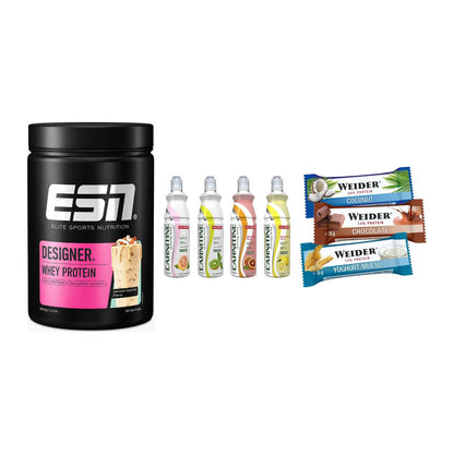 Home-Gym-Starter: ESN Designer + Nutrend Activit + 5× Weider BAR – alle enthaltenen Artikel