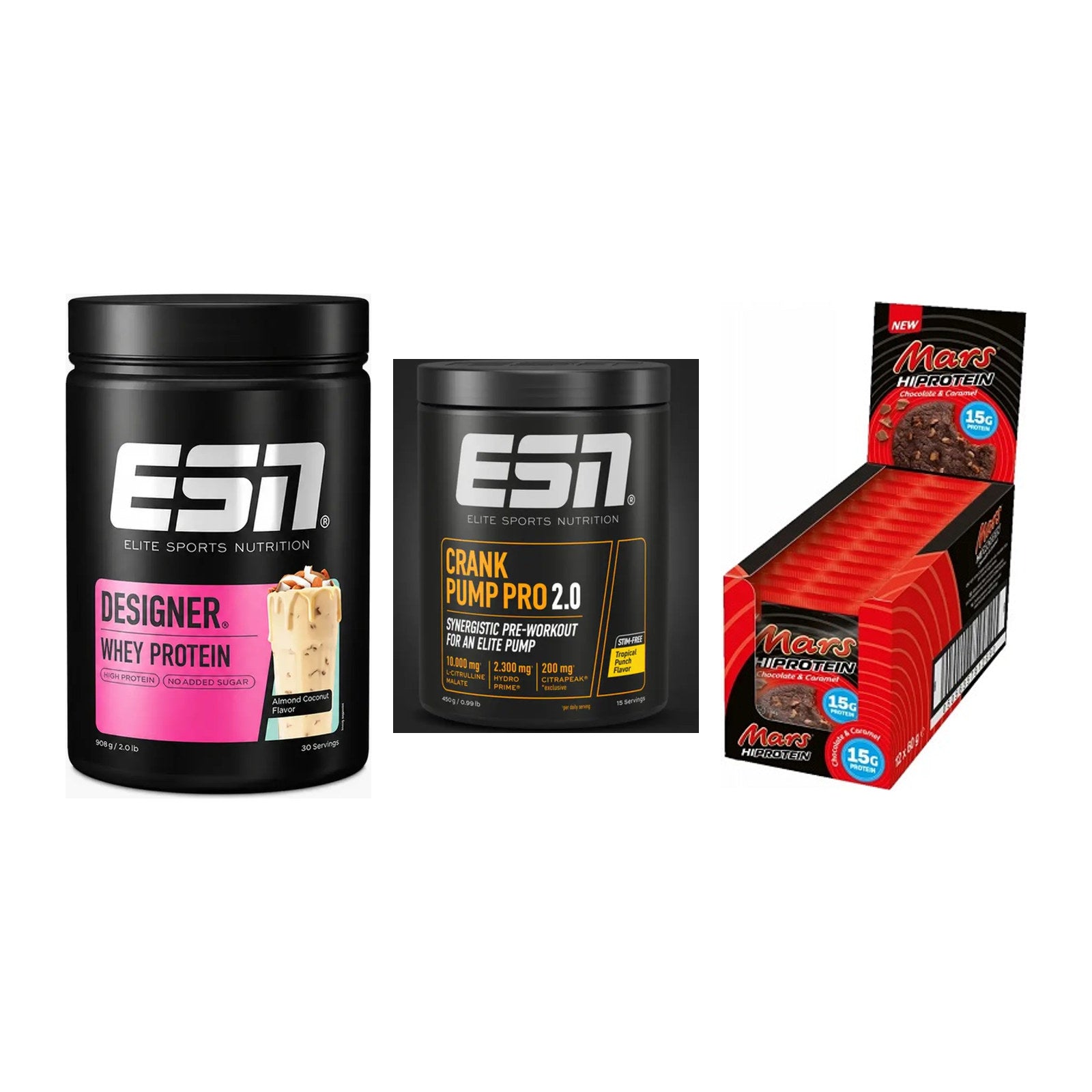 Home-Gym-Starter: ESN Designer + ESN Crank Pump + 5× Mars High – alle enthaltenen Artikel
