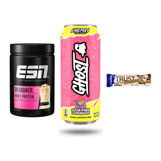 Home-Gym-Starter: ESN Designer + Ghost Energy + 5× USN TRUST – alle enthaltenen Artikel