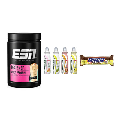 Home-Gym-Starter: ESN Designer + Nutrend Activit + 5× Snickers High – alle enthaltenen Artikel