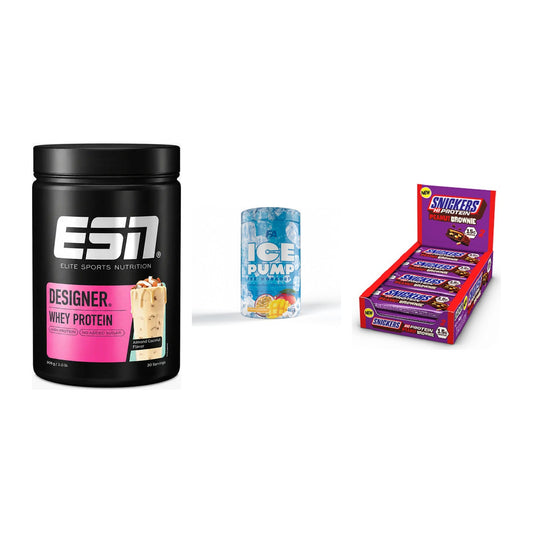Home-Gym-Starter: ESN Designer + FA Nutrition + 5× Snickers High – alle enthaltenen Artikel
