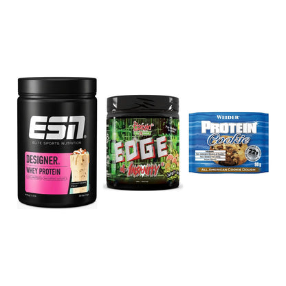 Home-Gym-Starter: ESN Designer + Psycho Pharma + 5× Weider Protein – alle enthaltenen Artikel