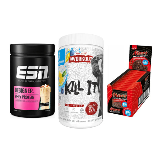 Home-Gym-Starter: ESN Designer + Rich Piana 5% + 5× Mars High – alle enthaltenen Artikel
