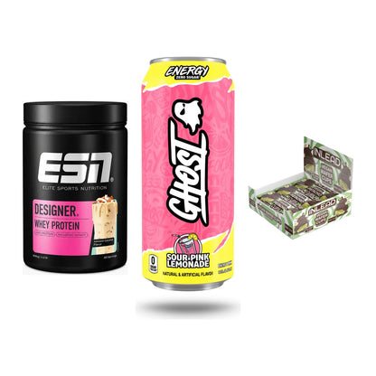 Home-Gym-Starter: ESN Designer + Ghost Energy + 5× INLEAD Wafer – alle enthaltenen Artikel