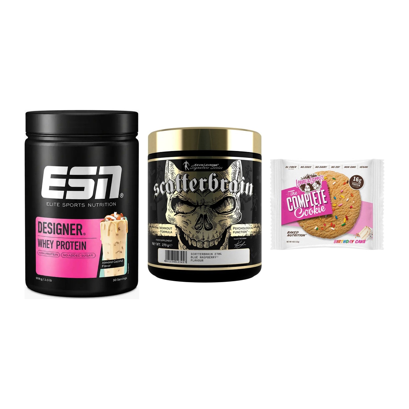 Home-Gym-Starter: ESN Designer + Kevin Levrone + 5× Lenny & Larry – alle enthaltenen Artikel