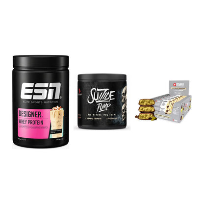 Home-Gym-Starter: ESN Designer + #GYMJUICE + 5× MaxiNutrition – alle enthaltenen Artikel