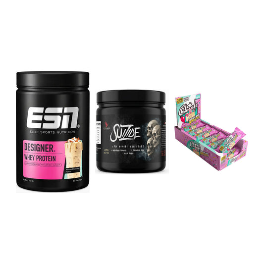 Home-Gym-Starter: ESN Designer + #GYMJUICE + 5× Chiefs Protein – alle enthaltenen Artikel
