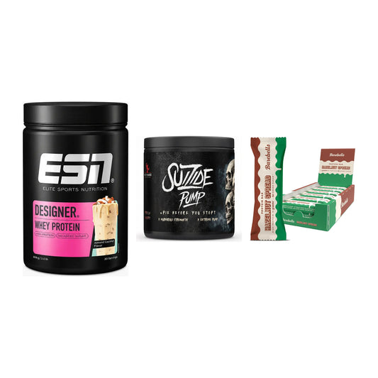 Home-Gym-Starter: ESN Designer + #GYMJUICE + 5× Barebells – alle enthaltenen Artikel