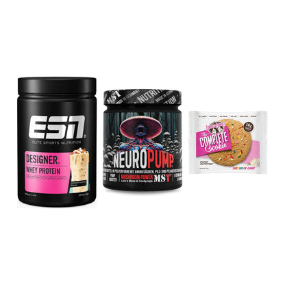 Home-Gym-Starter: ESN Designer + MST NeuroPump + 5× Lenny & Larry – alle enthaltenen Artikel