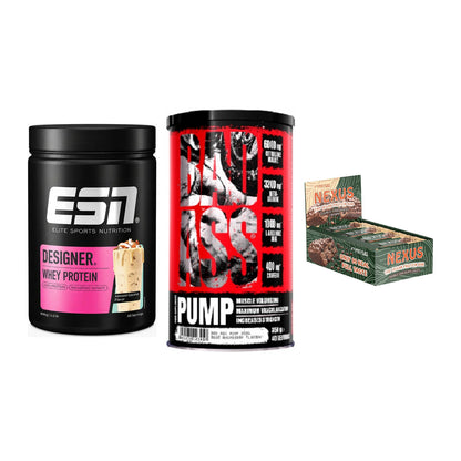 Home-Gym-Starter: ESN Designer + BAD ASS Pump + 5× ProFuel Nexus – alle enthaltenen Artikel